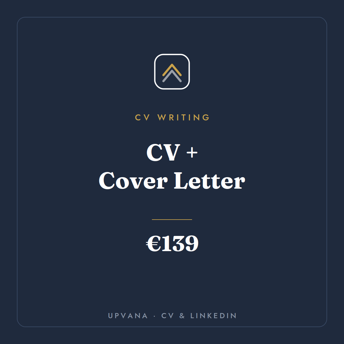 CV + Carta de presentación — Par de solicitud completo