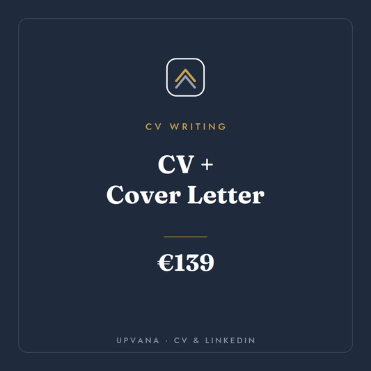 CV + Carta de presentación — Par de solicitud completo